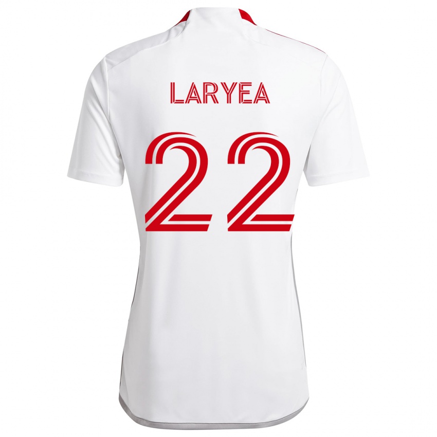 Kinder Richie Laryea #22 Weiß Rot Auswärtstrikot Trikot 2024/25 T-Shirt