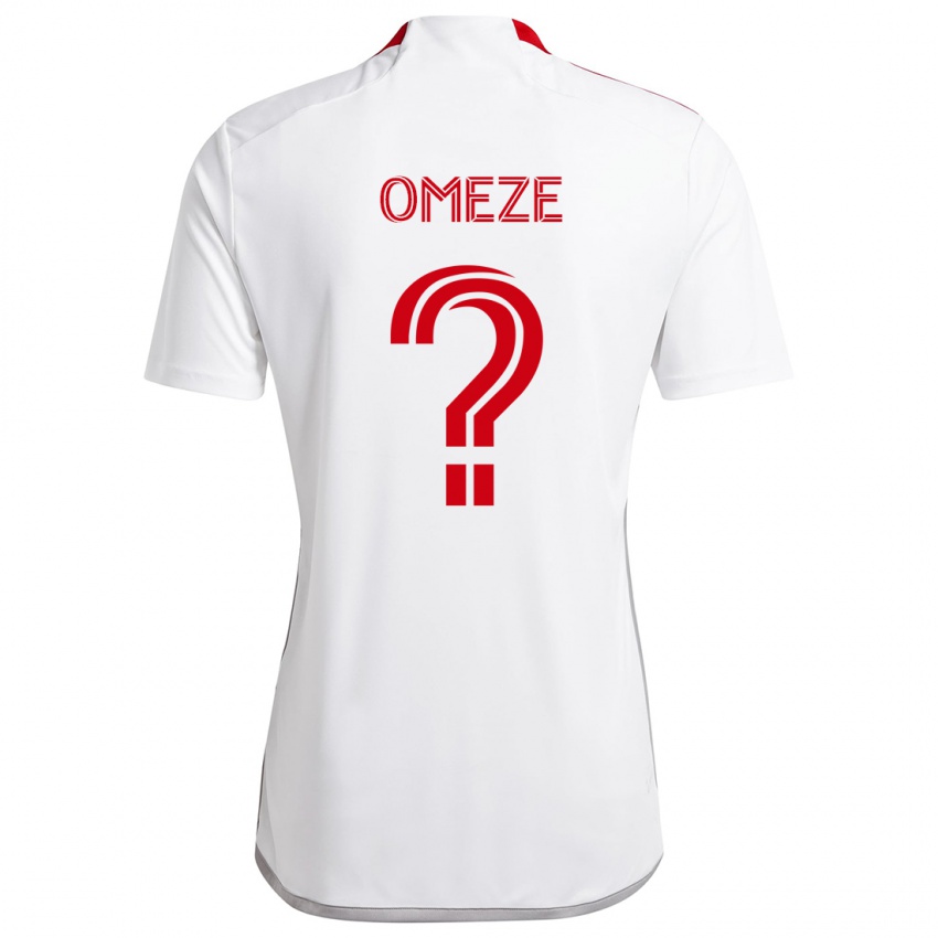 Kinder Chimere Omeze #0 Weiß Rot Auswärtstrikot Trikot 2024/25 T-Shirt