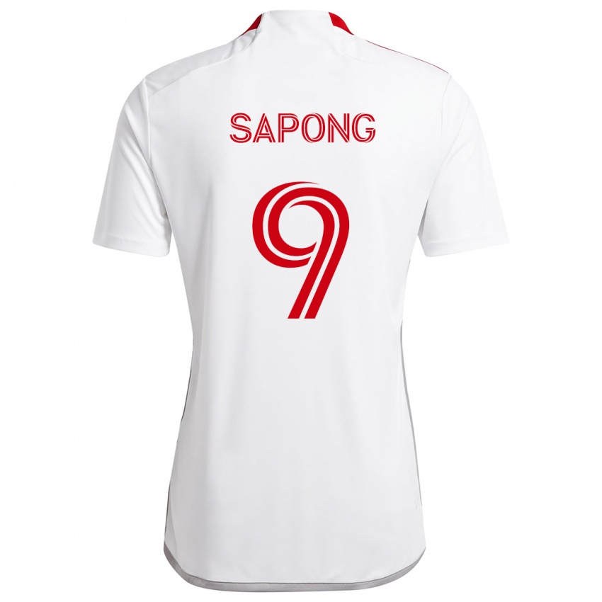 Kinder C.j. Sapong #9 Weiß Rot Auswärtstrikot Trikot 2024/25 T-Shirt