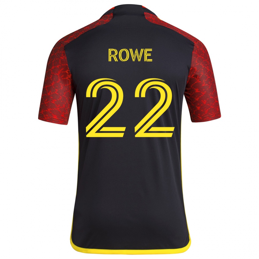 Kinder Kelyn Rowe #22 Rot Schwarz Auswärtstrikot Trikot 2024/25 T-Shirt