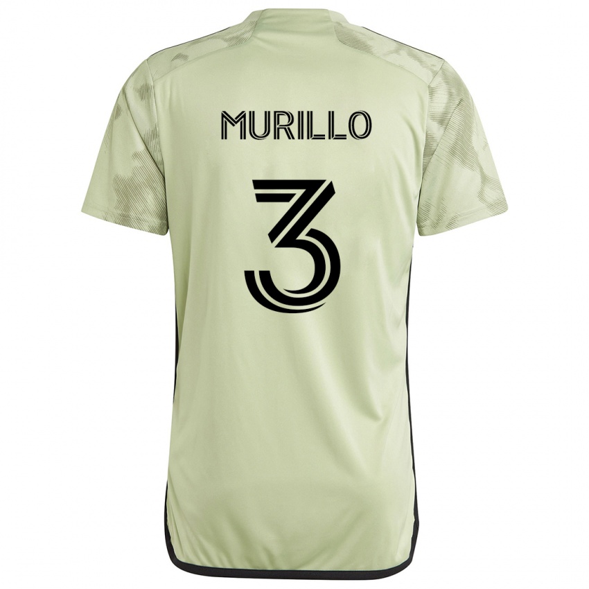 Kinder Jesús Murillo #3 Hellgrün Auswärtstrikot Trikot 2024/25 T-Shirt