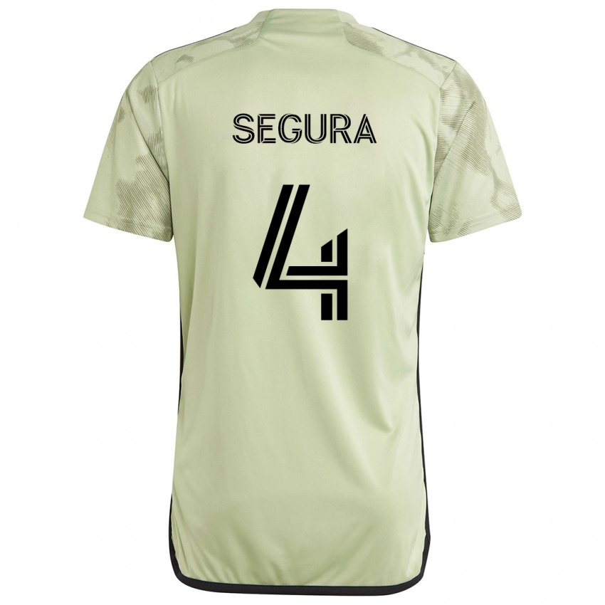 Kinder Eddie Segura #4 Hellgrün Auswärtstrikot Trikot 2024/25 T-Shirt