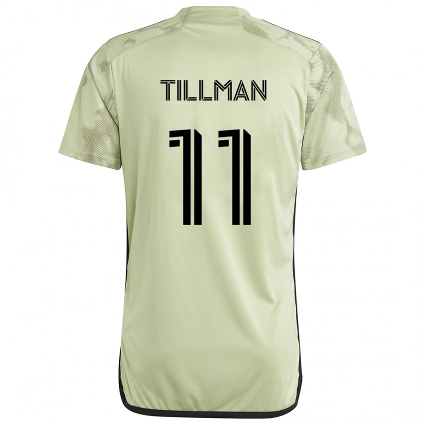 Kinder Timothy Tillman #11 Hellgrün Auswärtstrikot Trikot 2024/25 T-Shirt