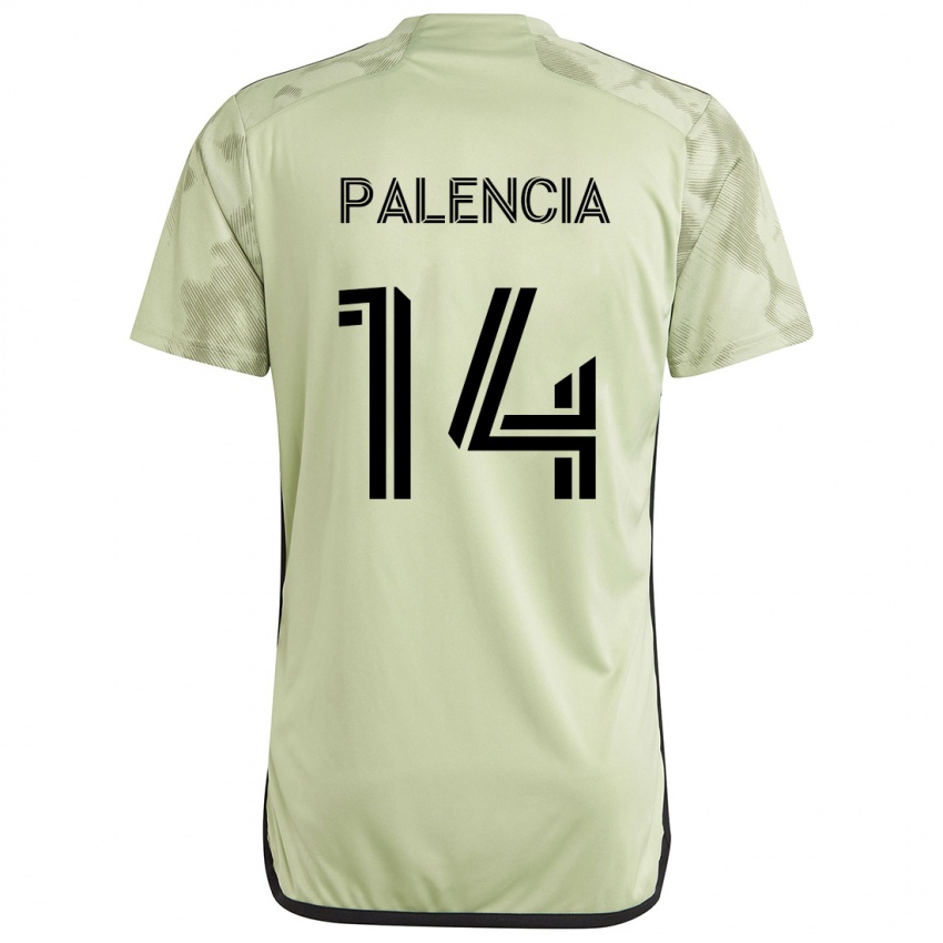 Kinder Sergi Palencia #14 Hellgrün Auswärtstrikot Trikot 2024/25 T-Shirt