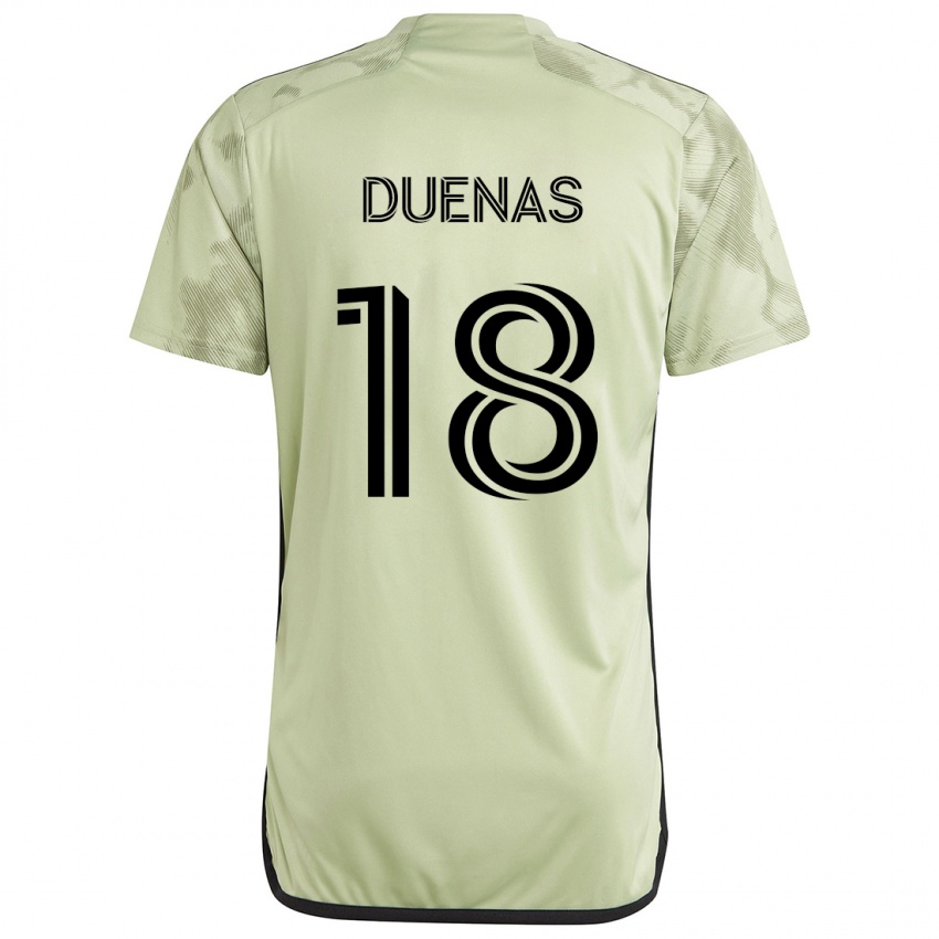 Kinder Érik Dueñas #18 Hellgrün Auswärtstrikot Trikot 2024/25 T-Shirt