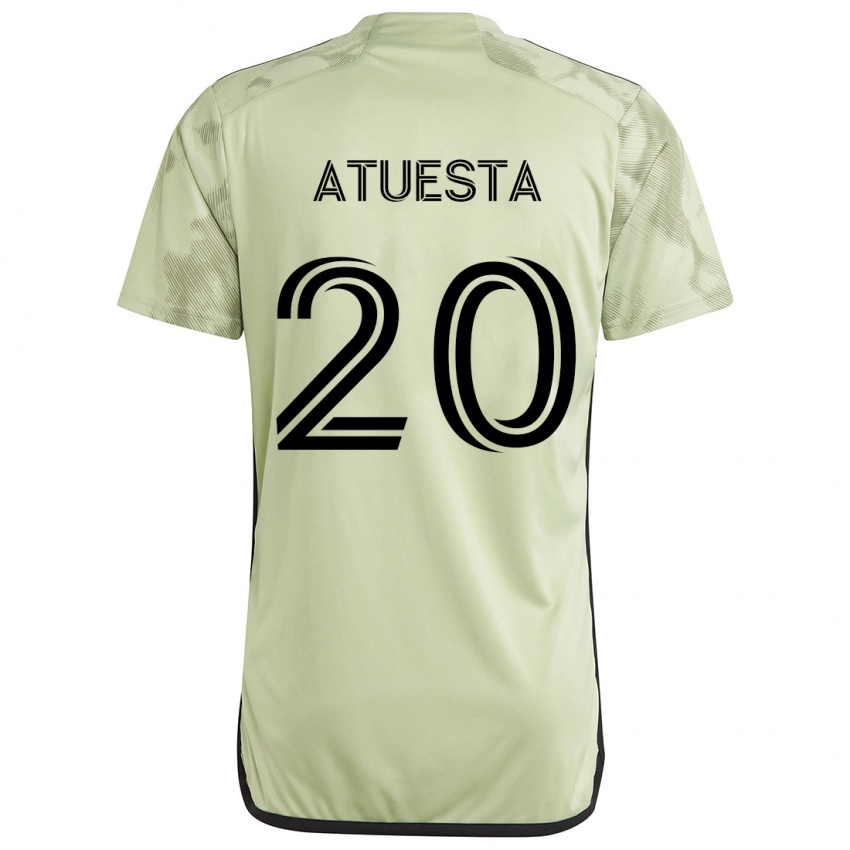 Kinder Eduard Atuesta #20 Hellgrün Auswärtstrikot Trikot 2024/25 T-Shirt