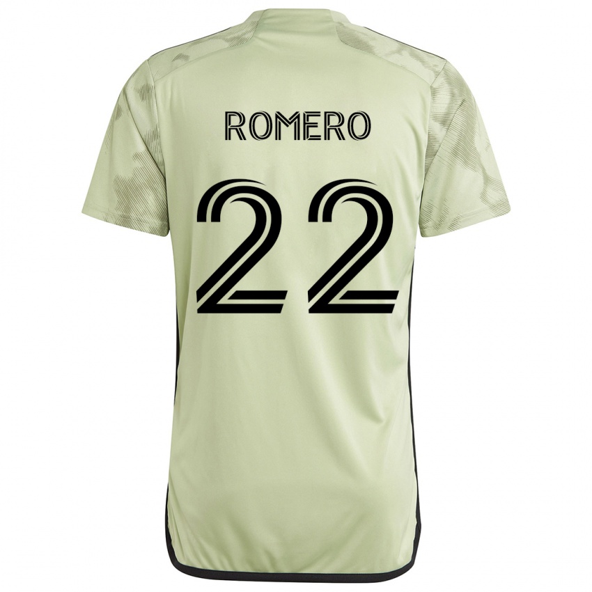 Kinder Abraham Romero #22 Hellgrün Auswärtstrikot Trikot 2024/25 T-Shirt