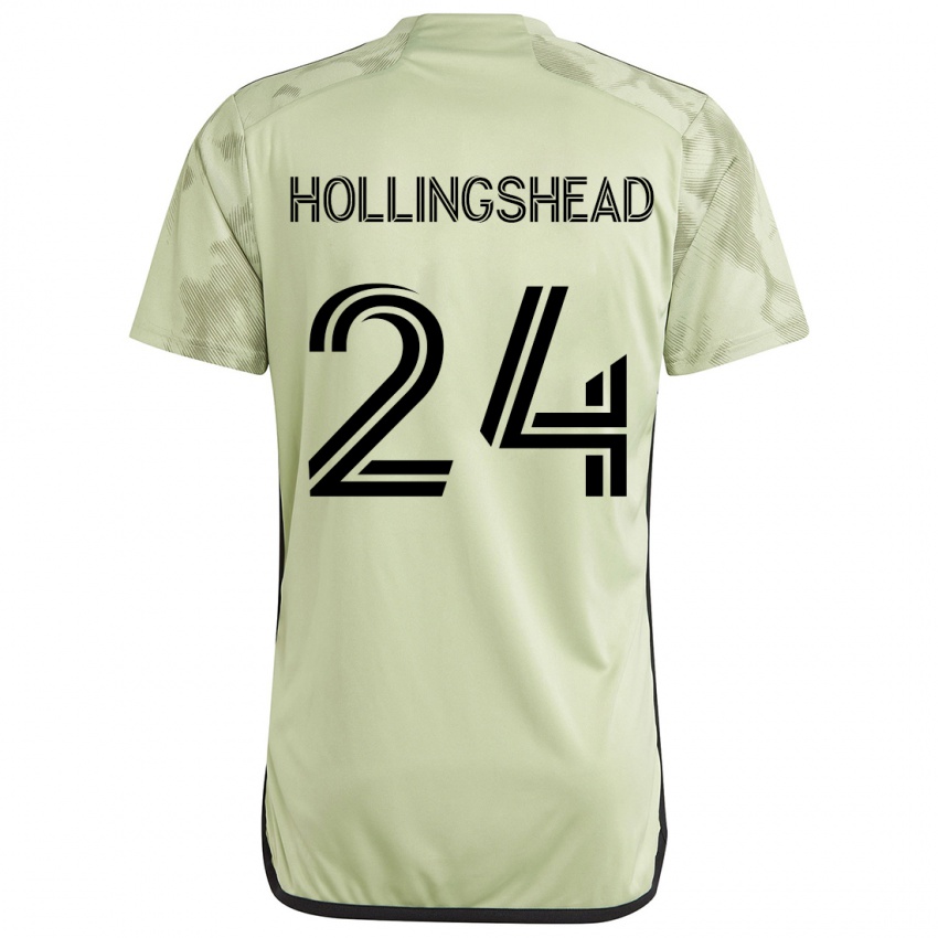 Kinder Ryan Hollingshead #24 Hellgrün Auswärtstrikot Trikot 2024/25 T-Shirt