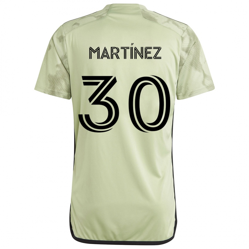 Kinder David Martínez #30 Hellgrün Auswärtstrikot Trikot 2024/25 T-Shirt