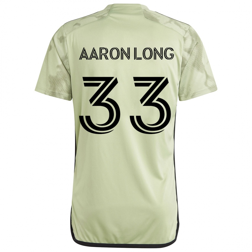 Kinder Aaron Long #33 Hellgrün Auswärtstrikot Trikot 2024/25 T-Shirt