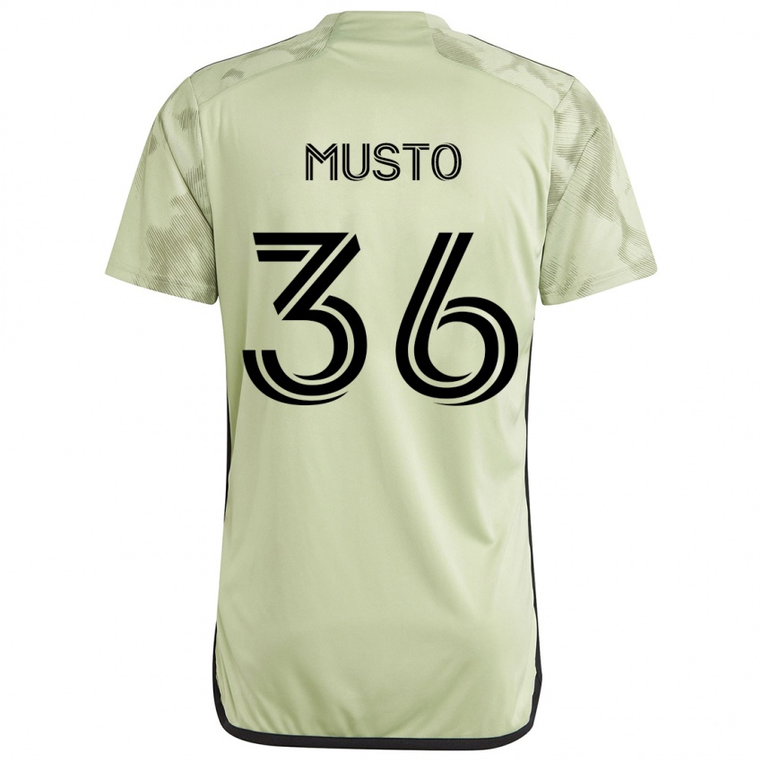 Kinder Tommy Musto #36 Hellgrün Auswärtstrikot Trikot 2024/25 T-Shirt