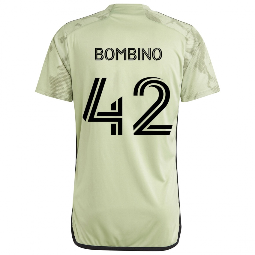 Kinder Luca Bombino #42 Hellgrün Auswärtstrikot Trikot 2024/25 T-Shirt