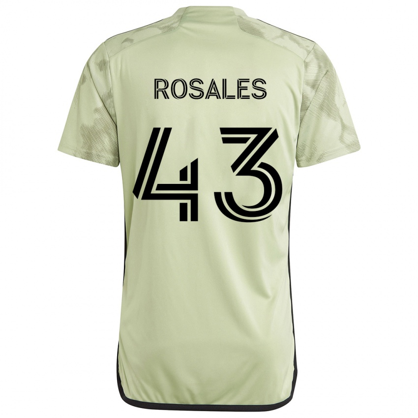 Kinder Diego Rosales #43 Hellgrün Auswärtstrikot Trikot 2024/25 T-Shirt