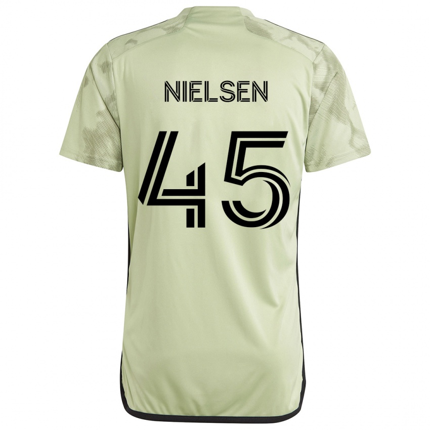 Kinder Kenny Nielsen #45 Hellgrün Auswärtstrikot Trikot 2024/25 T-Shirt