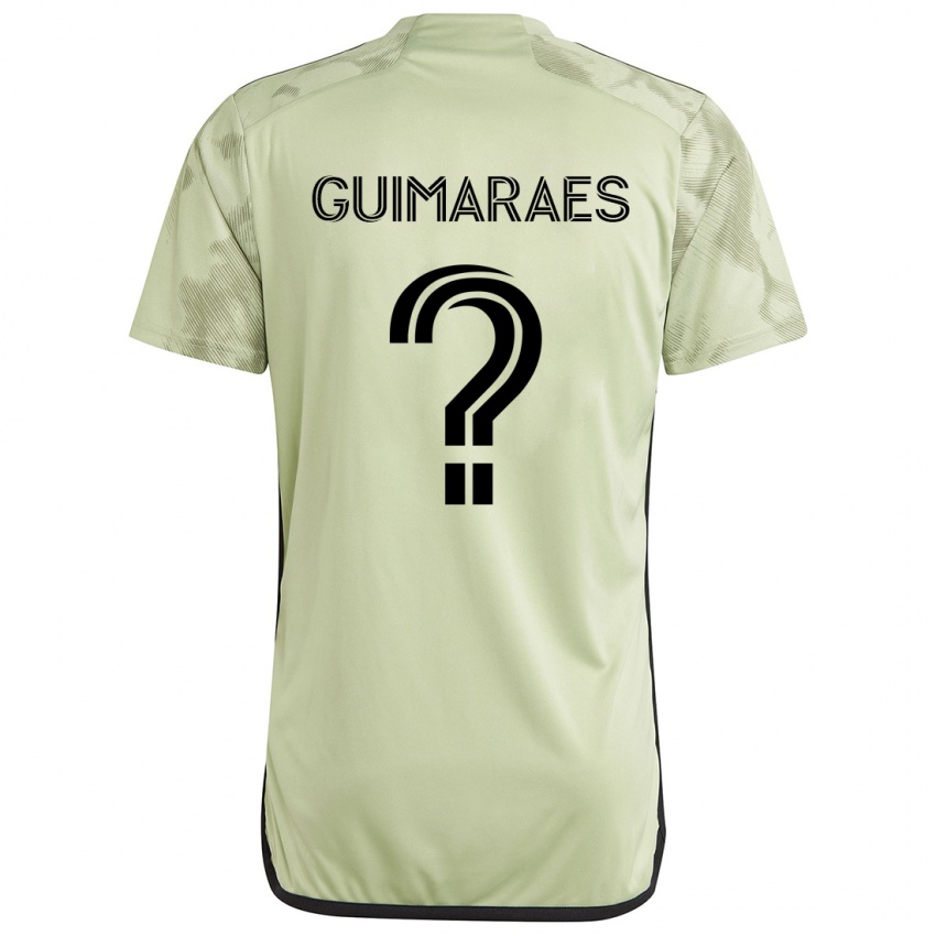 Kinder Pedro Guimaraes #0 Hellgrün Auswärtstrikot Trikot 2024/25 T-Shirt