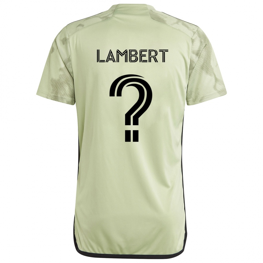 Kinder Liam Lambert #0 Hellgrün Auswärtstrikot Trikot 2024/25 T-Shirt