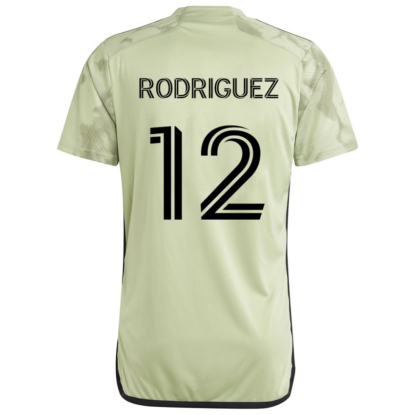 Kinder Jeremi Rodríguez #12 Hellgrün Auswärtstrikot Trikot 2024/25 T-Shirt