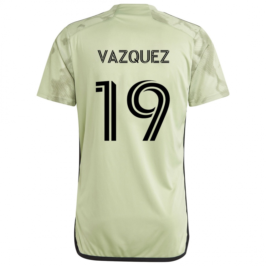 Kinder Favian Vazquez #19 Hellgrün Auswärtstrikot Trikot 2024/25 T-Shirt