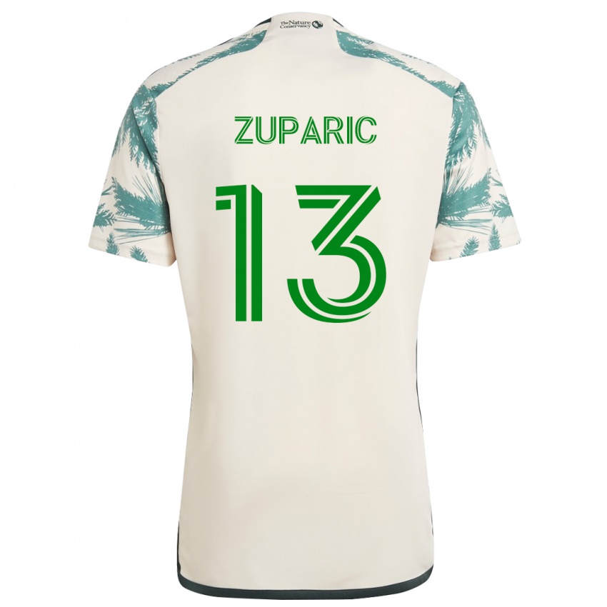 Kinder Dario Zuparic #13 Beige Braun Auswärtstrikot Trikot 2024/25 T-Shirt