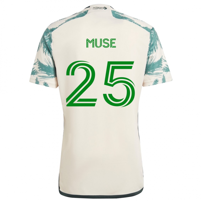 Kinder Trey Muse #25 Beige Braun Auswärtstrikot Trikot 2024/25 T-Shirt