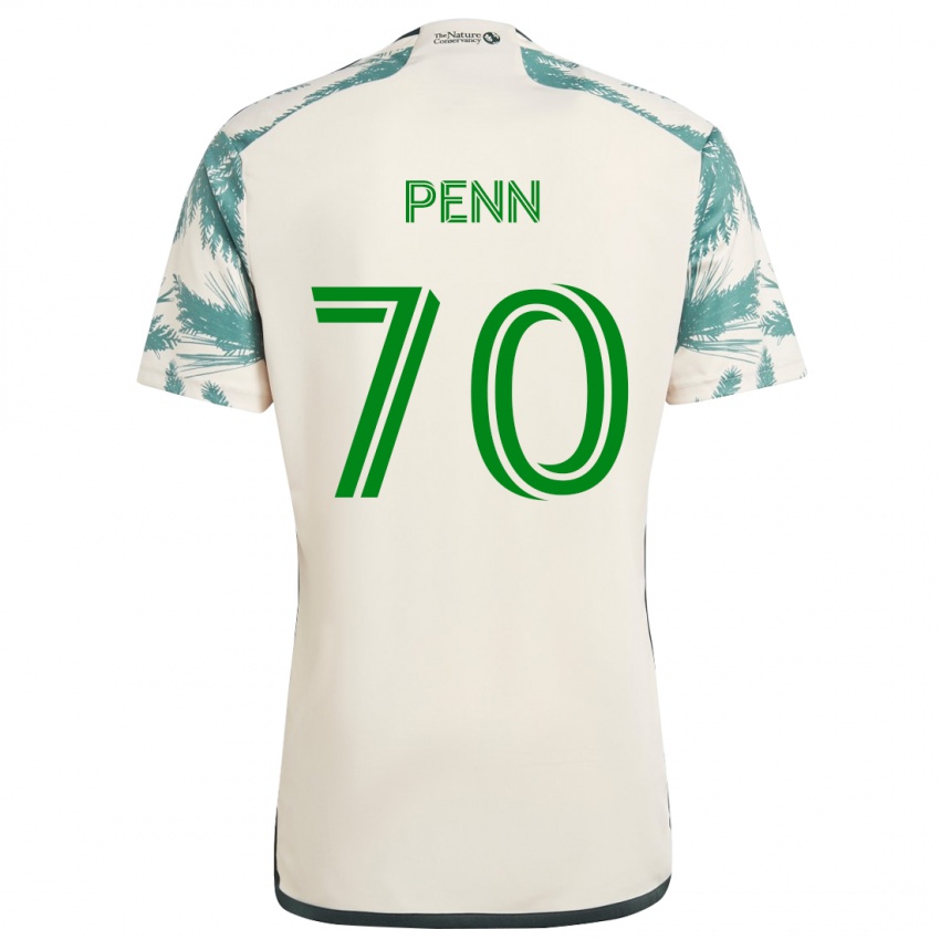 Kinder Josh Penn #70 Beige Braun Auswärtstrikot Trikot 2024/25 T-Shirt