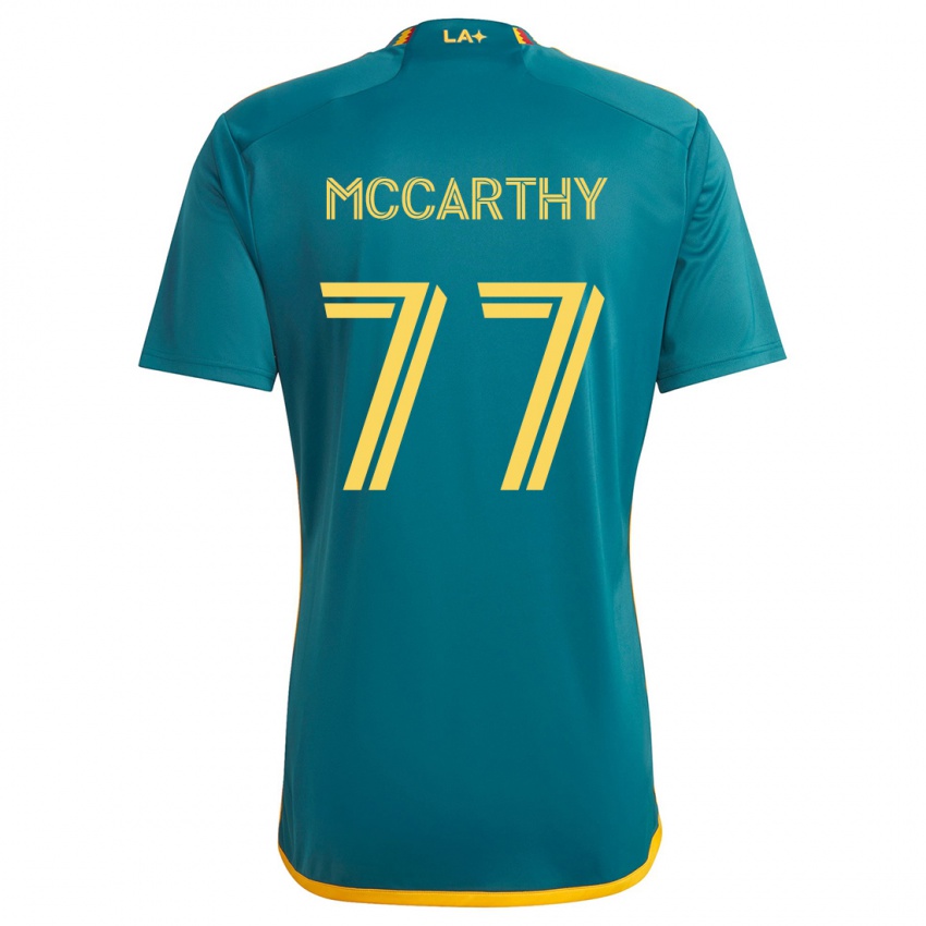 Kinder John Mccarthy #77 Grün Gelb Auswärtstrikot Trikot 2024/25 T-Shirt