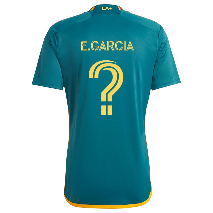 Kinder Emiliano Garcia #0 Grün Gelb Auswärtstrikot Trikot 2024/25 T-Shirt