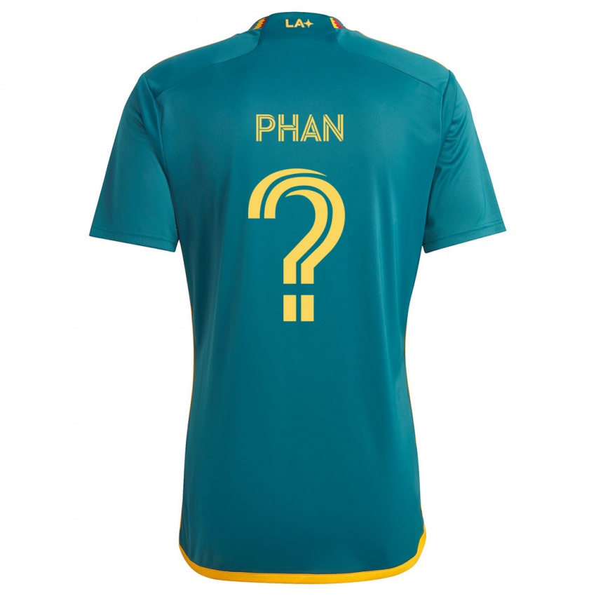 Kinder Brett Phan #0 Grün Gelb Auswärtstrikot Trikot 2024/25 T-Shirt