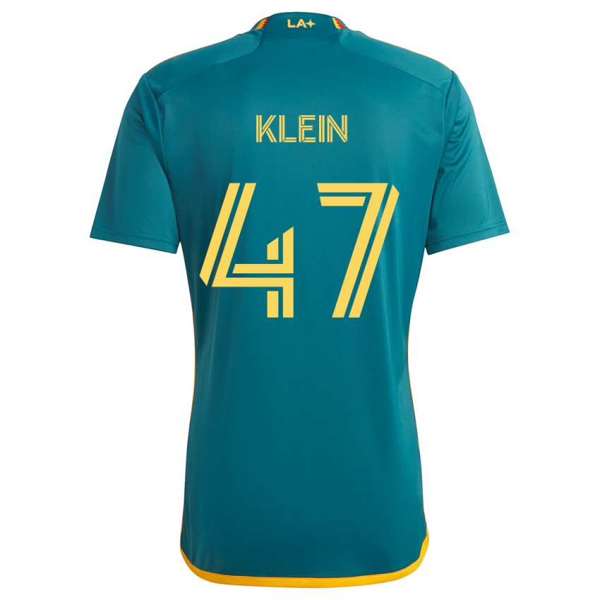 Kinder Carson Klein #47 Grün Gelb Auswärtstrikot Trikot 2024/25 T-Shirt