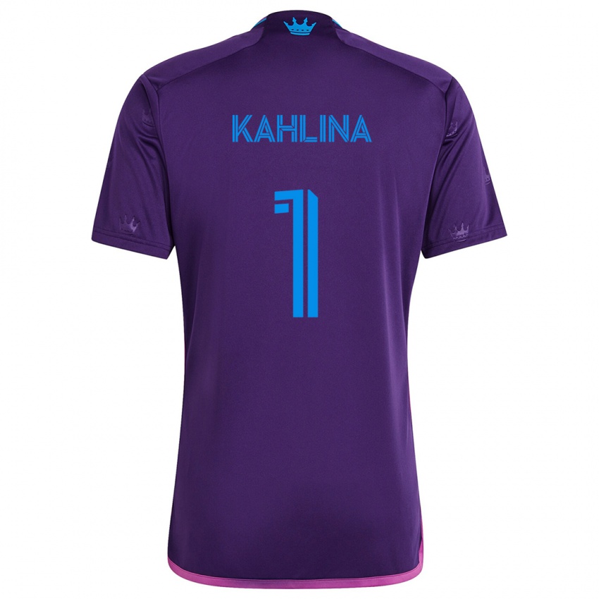 Kinder Kristijan Kahlina #1 Lila-Blau Auswärtstrikot Trikot 2024/25 T-Shirt