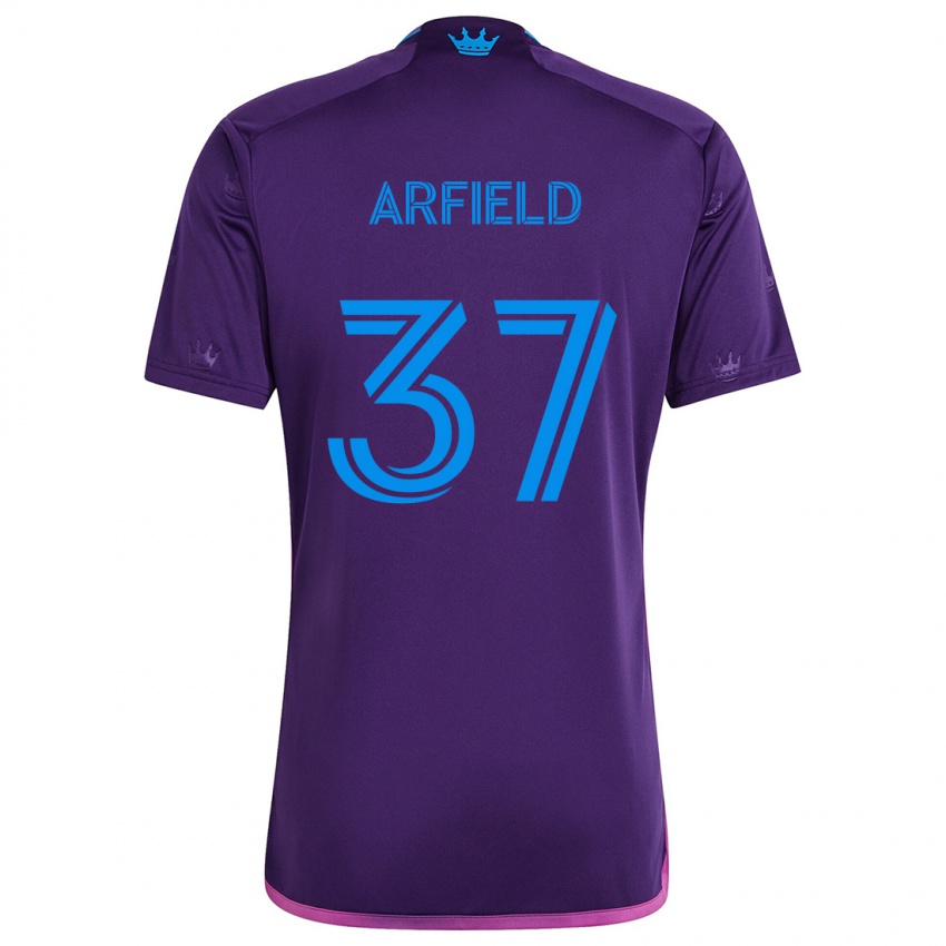 Kinder Scott Arfield #37 Lila-Blau Auswärtstrikot Trikot 2024/25 T-Shirt