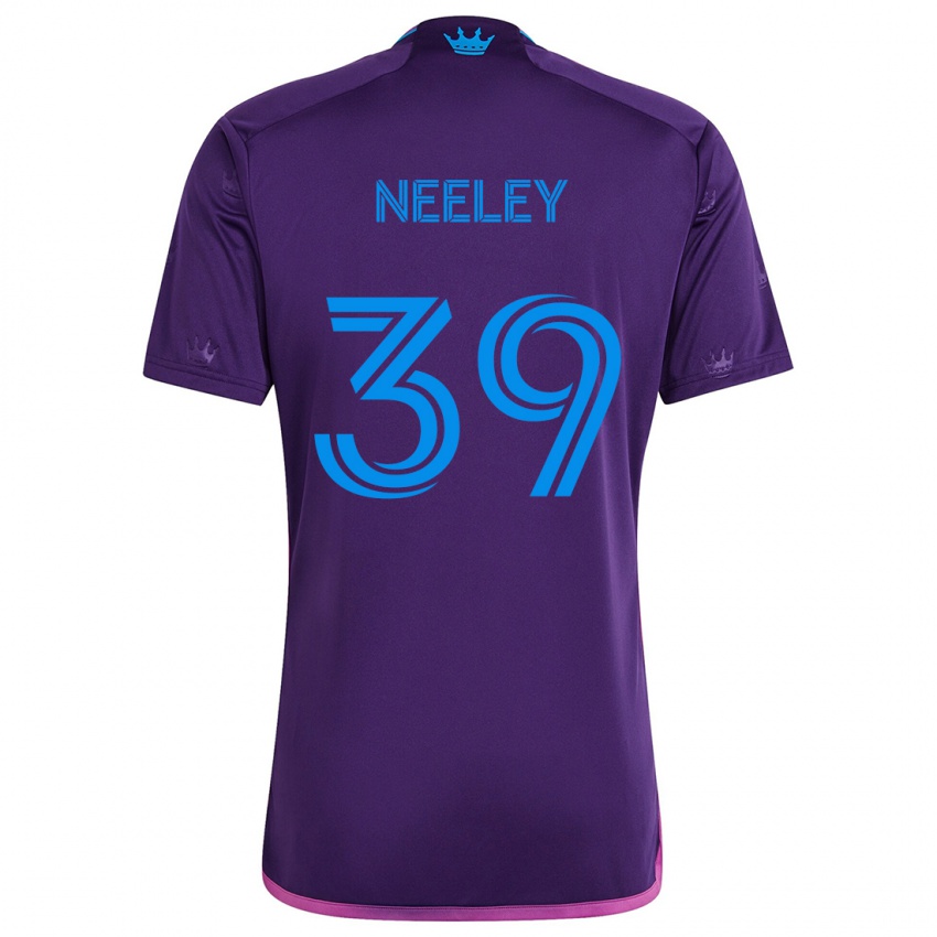 Kinder Jack Neeley #39 Lila-Blau Auswärtstrikot Trikot 2024/25 T-Shirt