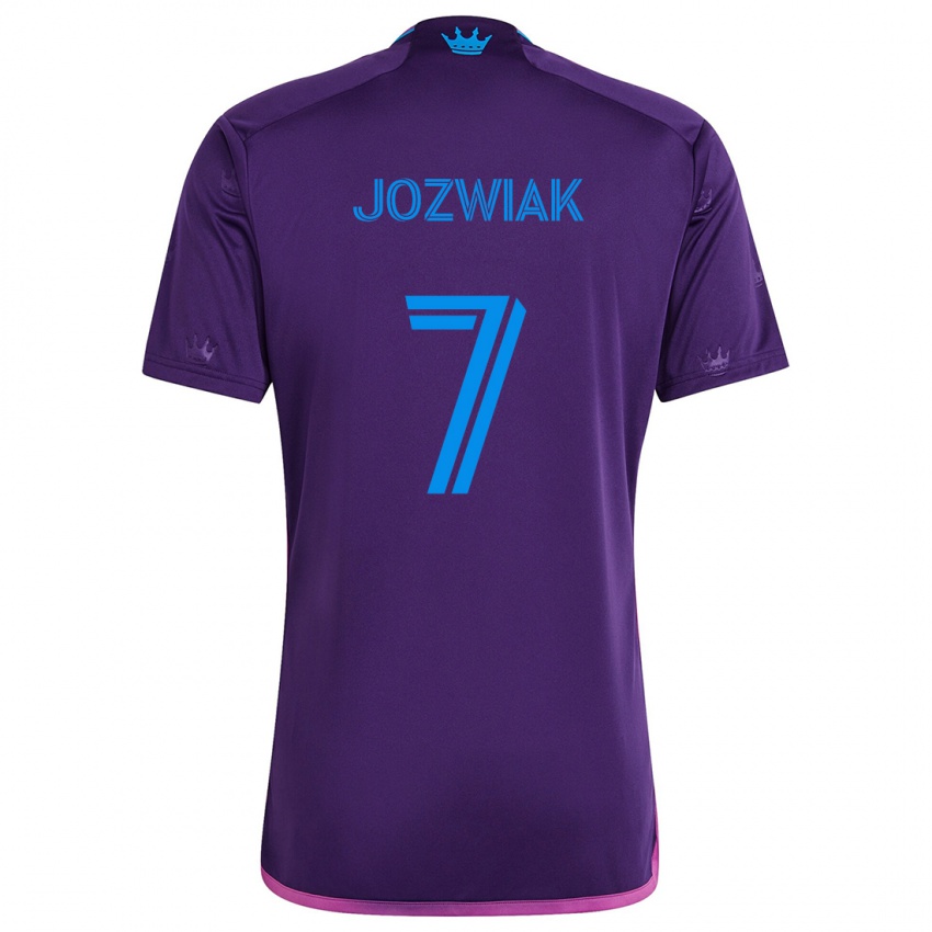 Kinder Kamil Józwiak #7 Lila-Blau Auswärtstrikot Trikot 2024/25 T-Shirt