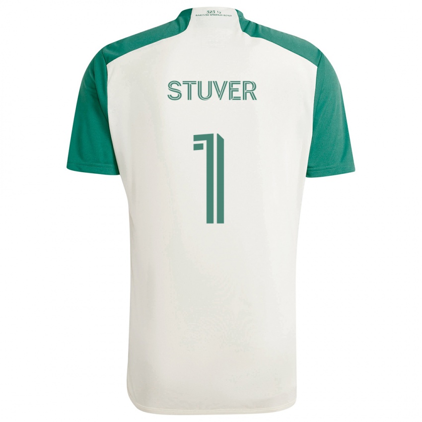 Kinder Brad Stuver #1 Braune Farben Grün Auswärtstrikot Trikot 2024/25 T-Shirt