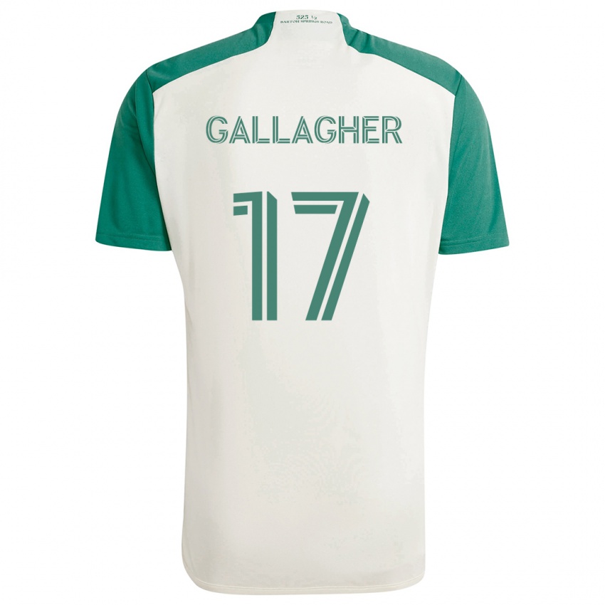 Kinder Jon Gallagher #17 Braune Farben Grün Auswärtstrikot Trikot 2024/25 T-Shirt