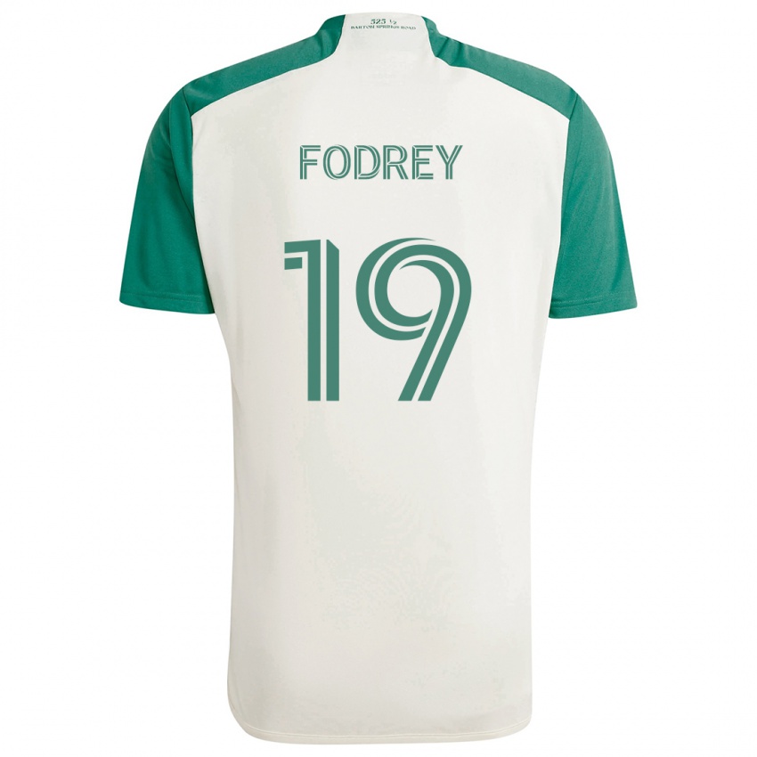 Kinder Cj Fodrey #19 Braune Farben Grün Auswärtstrikot Trikot 2024/25 T-Shirt