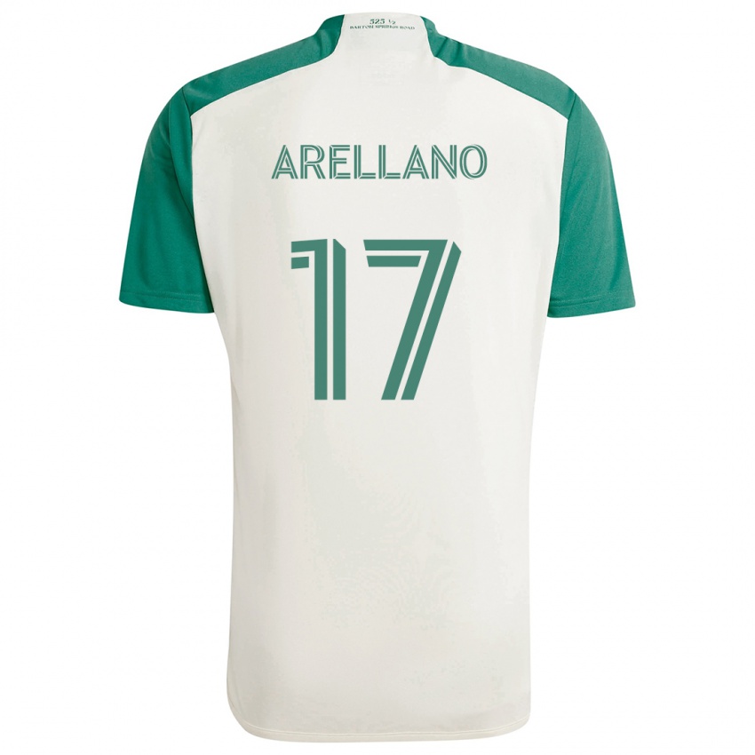 Kinder Bryan Arellano #17 Braune Farben Grün Auswärtstrikot Trikot 2024/25 T-Shirt