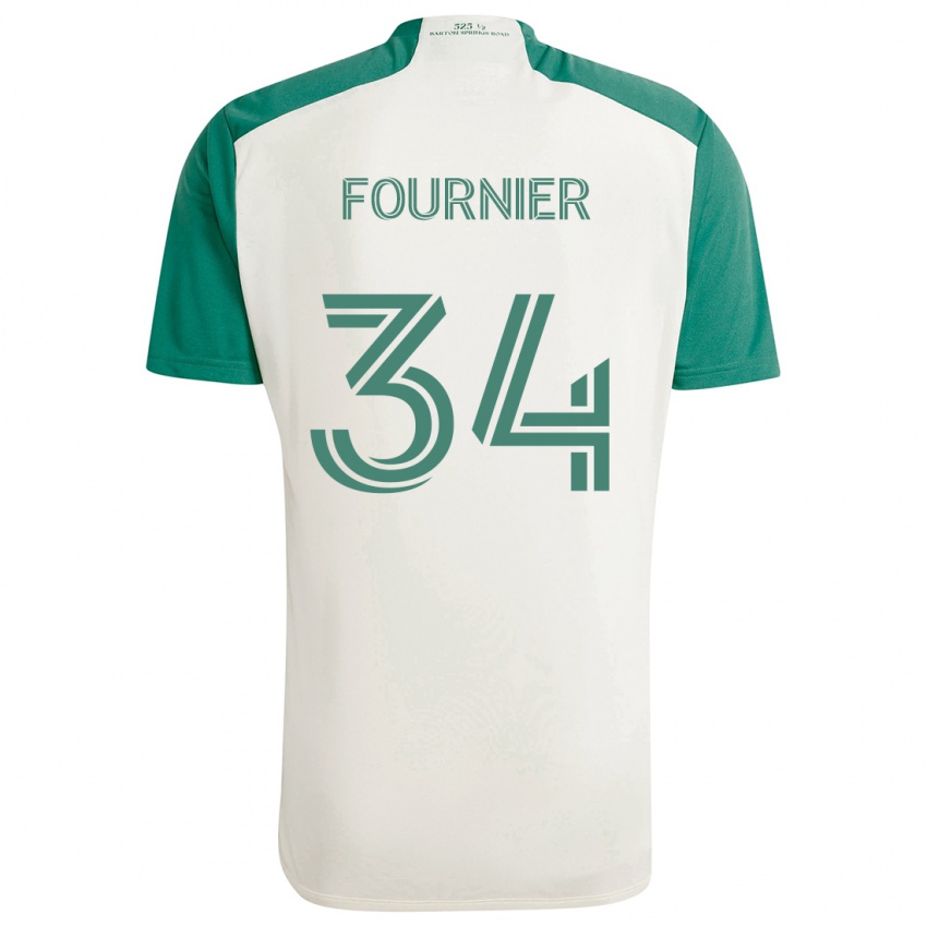 Kinder Drake Fournier #34 Braune Farben Grün Auswärtstrikot Trikot 2024/25 T-Shirt