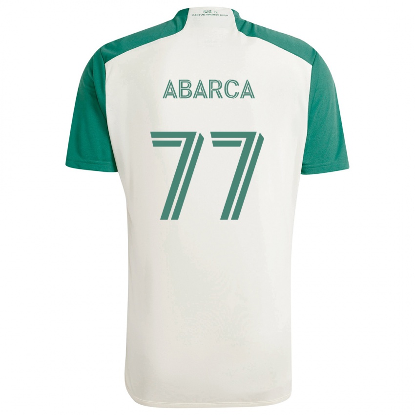 Kinder Diego Abarca #77 Braune Farben Grün Auswärtstrikot Trikot 2024/25 T-Shirt