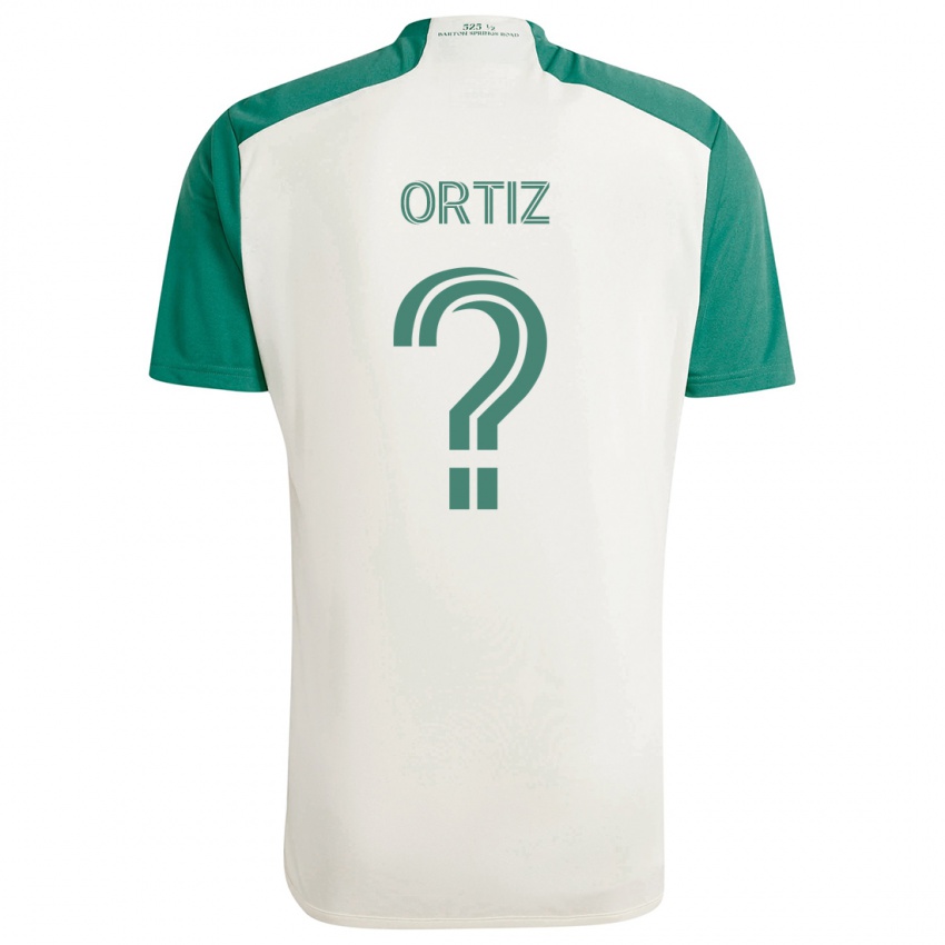 Kinder Viggo Ortiz #0 Braune Farben Grün Auswärtstrikot Trikot 2024/25 T-Shirt