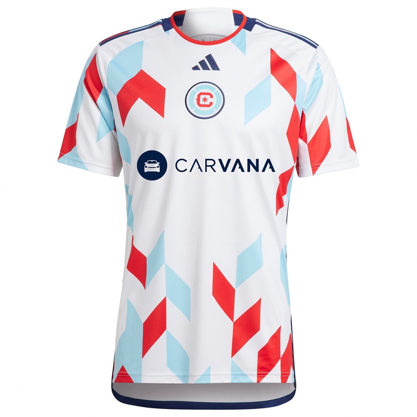 Kinder Javier Casas #37 Weiß Rot Blau Auswärtstrikot Trikot 2024/25 T-Shirt