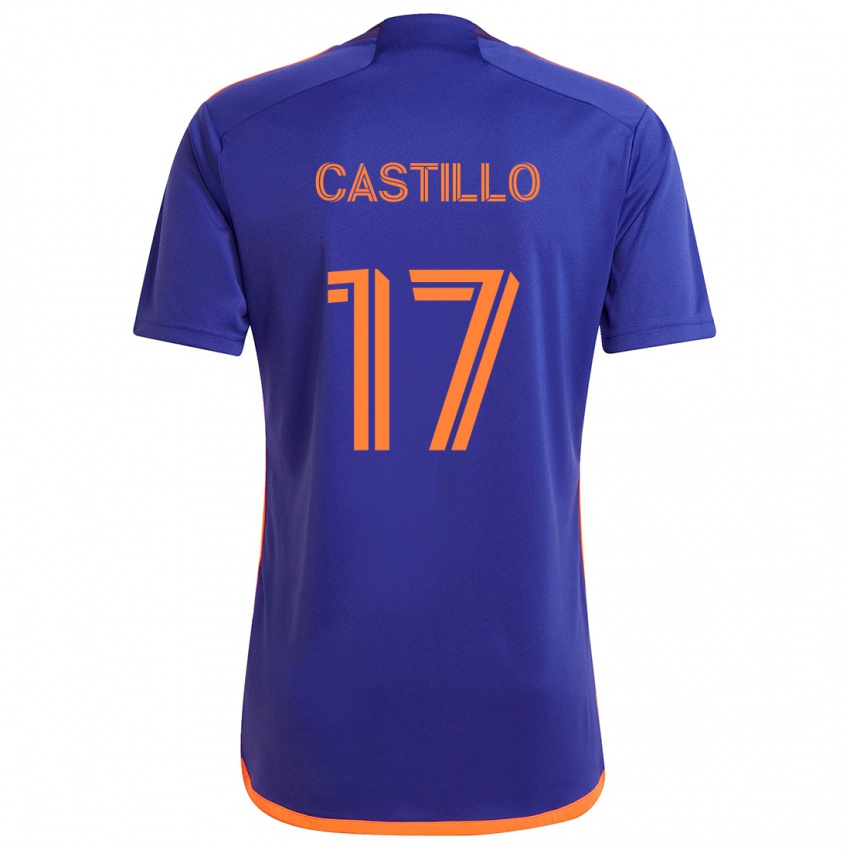 Kinder Joyner Castillo #17 Lila Orange Auswärtstrikot Trikot 2024/25 T-Shirt