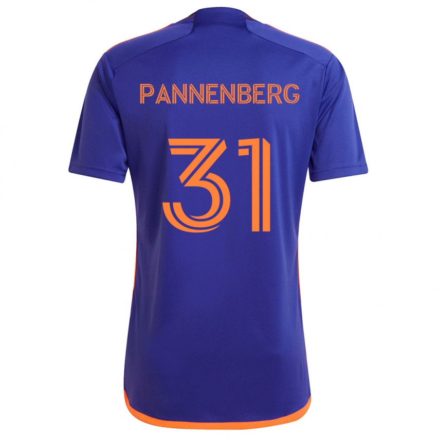 Kinder Andrew Pannenberg #31 Lila Orange Auswärtstrikot Trikot 2024/25 T-Shirt