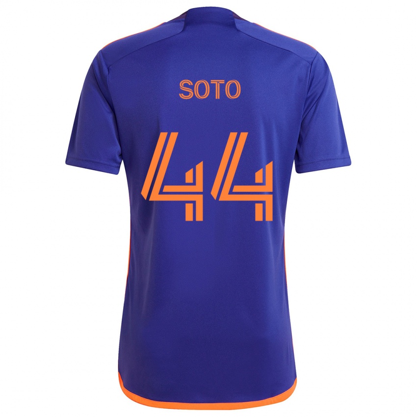 Kinder Ezekiel Soto #44 Lila Orange Auswärtstrikot Trikot 2024/25 T-Shirt