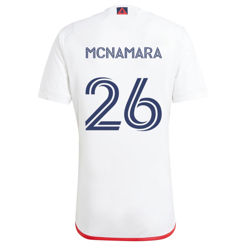 Kinder Tommy Mcnamara #26 Weiß Rot Auswärtstrikot Trikot 2024/25 T-Shirt