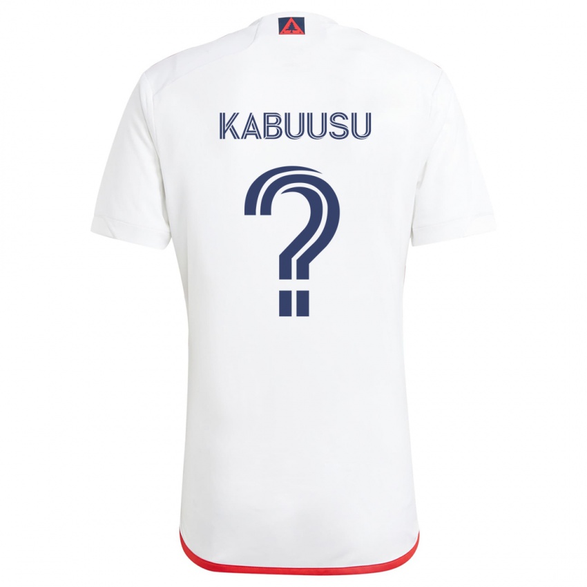 Kinder Jamie Kabuusu #0 Weiß Rot Auswärtstrikot Trikot 2024/25 T-Shirt