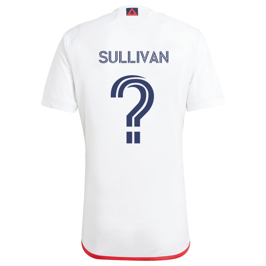 Kinder Mason Sullivan #0 Weiß Rot Auswärtstrikot Trikot 2024/25 T-Shirt