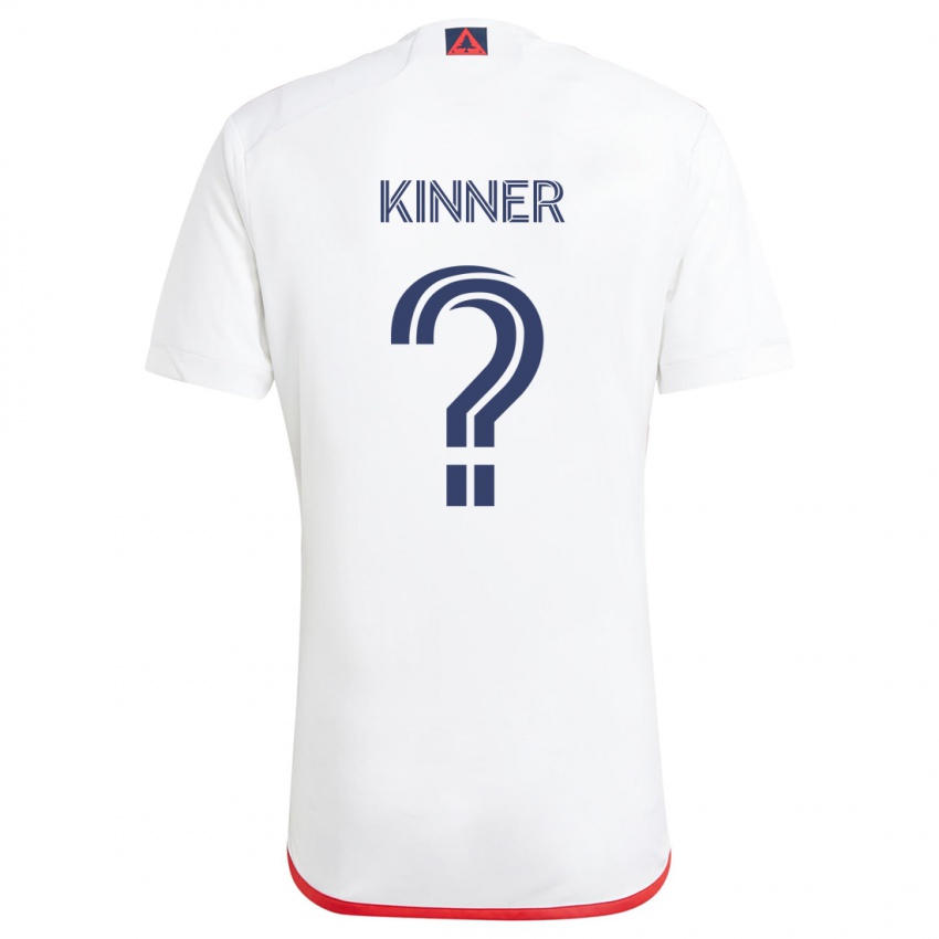 Kinder Sage Kinner #0 Weiß Rot Auswärtstrikot Trikot 2024/25 T-Shirt