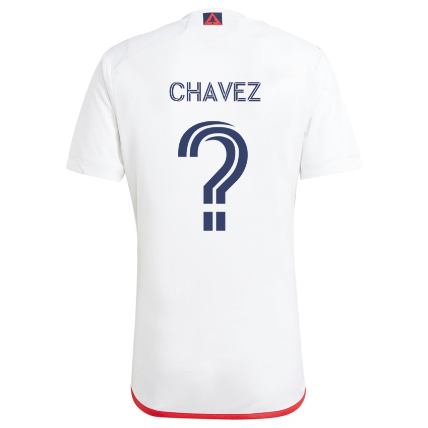 Kinder Gabriel Chávez #0 Weiß Rot Auswärtstrikot Trikot 2024/25 T-Shirt