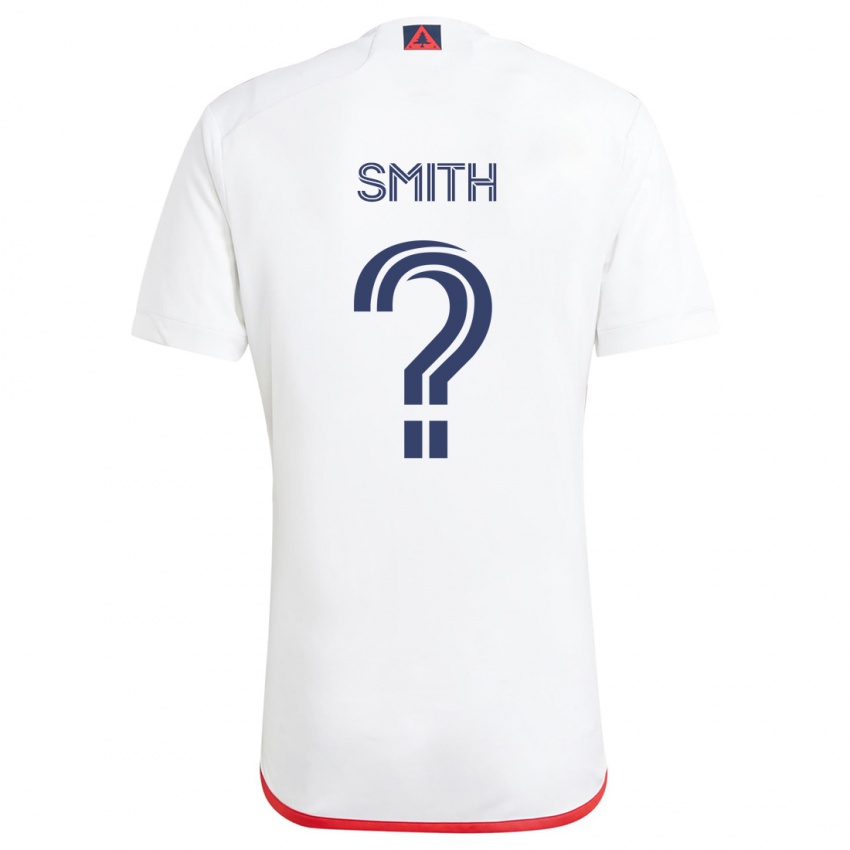 Kinder Braedon Smith #0 Weiß Rot Auswärtstrikot Trikot 2024/25 T-Shirt